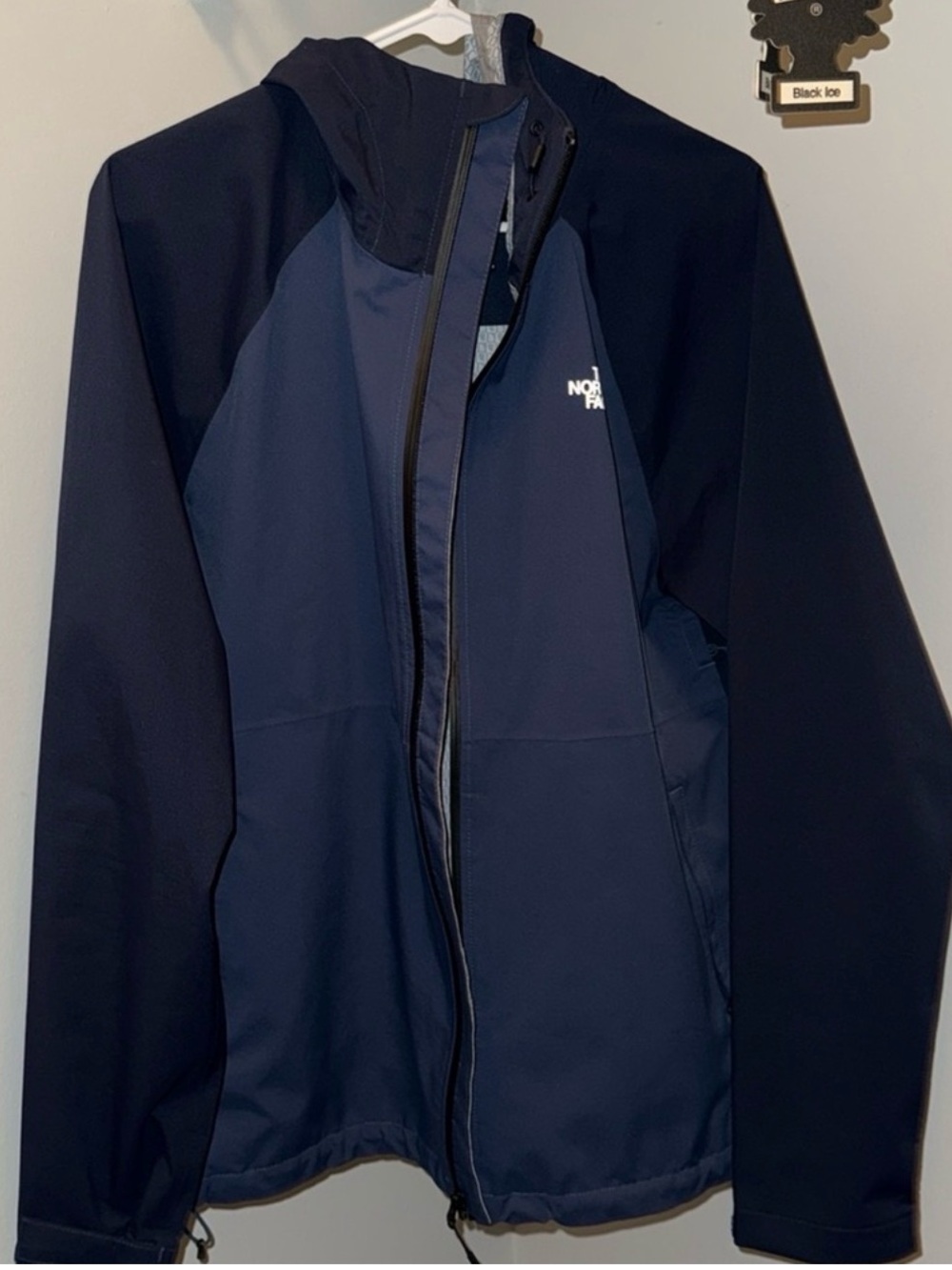 The North Face Navy and Dark Navy Hooded Lightweight Jacket